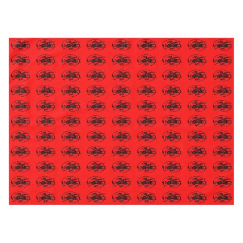 Mythical Celtic British Medieval Red Dragon Tablecloth