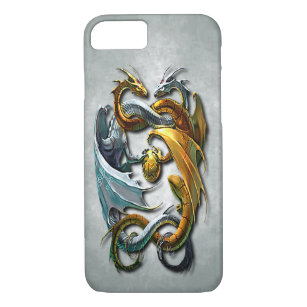 Mythical Celtic Dragons Fantasy Tattoo Art iPhone 8/7 Case