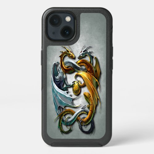 Mythical Celtic Dragons Fantasy Tattoo Art iPhone 13 Case