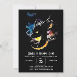 Mythical Creature Dragon Birthday Invitation