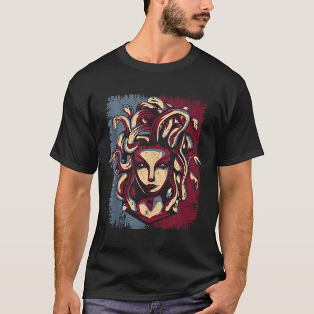 Mythical Creature Medusa Greek Mythology Gorgons T T-Shirt (Front)