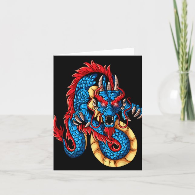 Mythical Creatures China New Year Chinese New Year Card (Front)