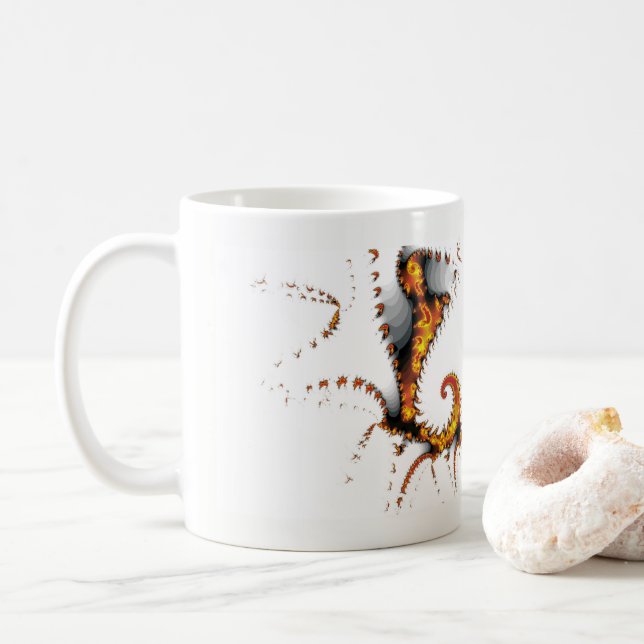 MYTHICAL CREATURES COFFEE MUG (With Donut)
