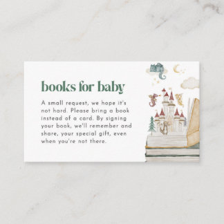 Mythical Dragon Baby Shower Books for Baby Card