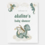 Mythical Dragon Baby Shower Welcome Sign Poster