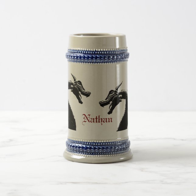 Mythical Dragon Personalized  Beer Stein (Center)