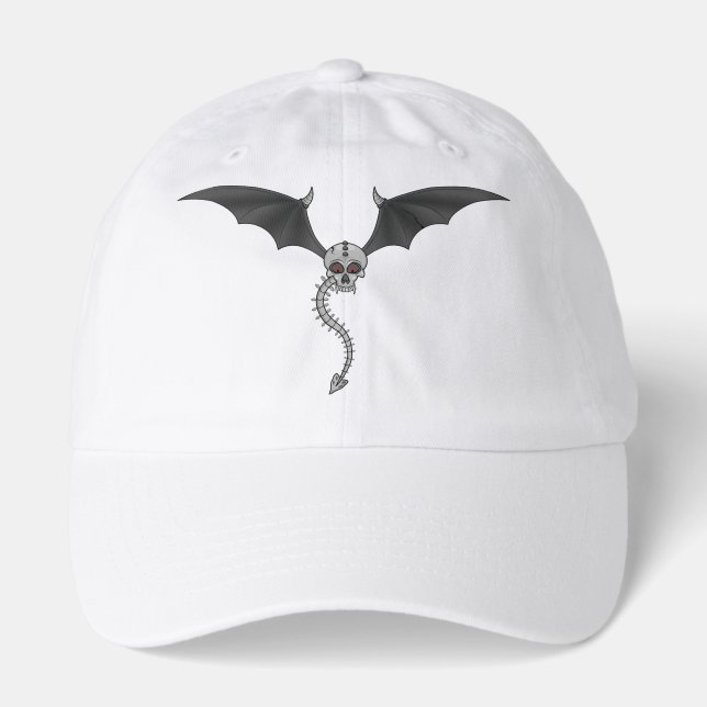 Mythical Dragon Silhouette Baseball Cap - Dark Fan (Front)