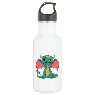 Mythical Dragon with Wings Stainless Steel Water Bottle