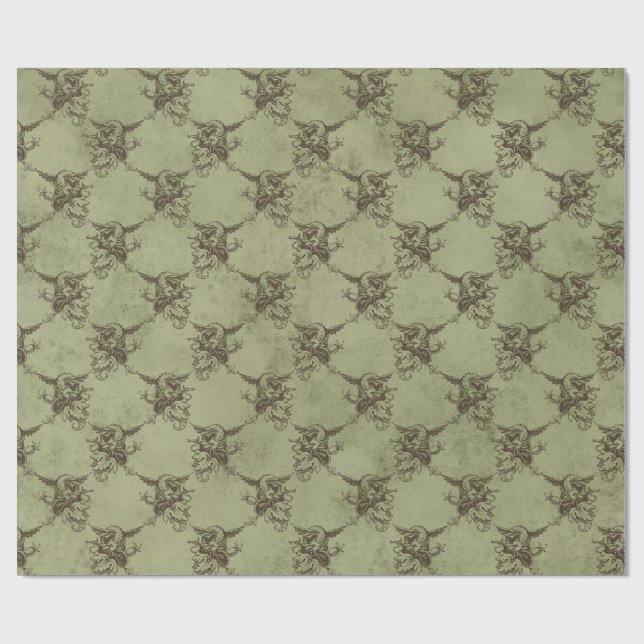 Mythical Dragon Wrapping Paper (Flat)
