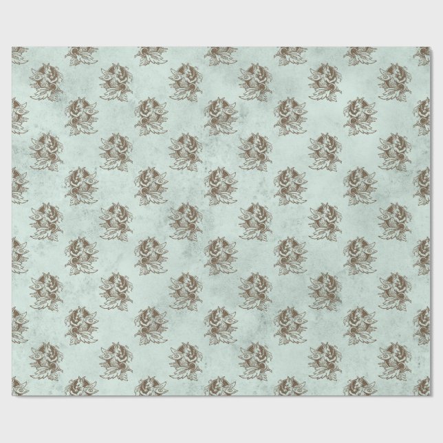 Mythical Dragon Wrapping Paper (Flat)