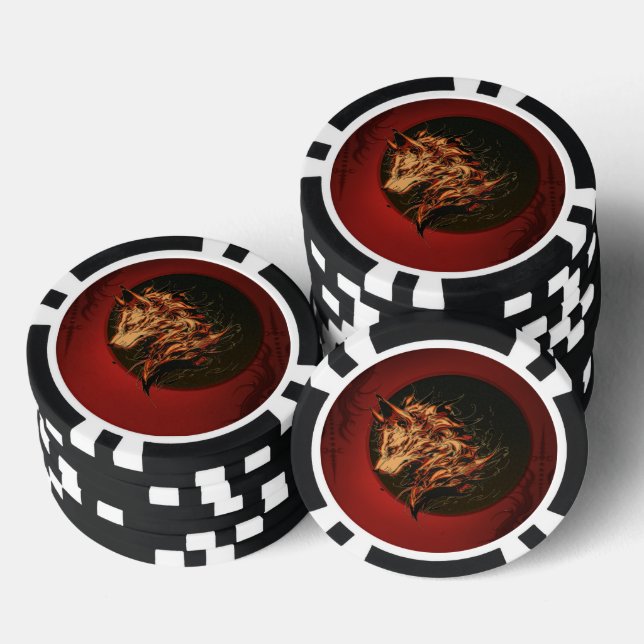 Mythical fantasy animal  poker chips (Stack)