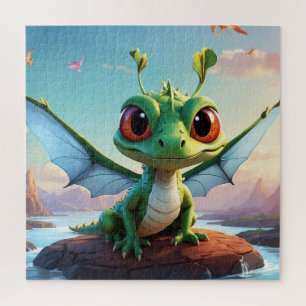 *~* Mythical Fantasy AP48 Kids Dragonfly Cartoon Jigsaw Puzzle