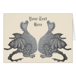 mythical fantasy creature cute gray dragons twin