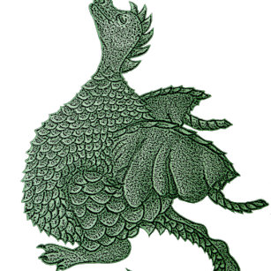 mythical fantasy creature cute green dragon jigsaw puzzle