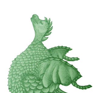 mythical fantasy creature cute green dragon jigsaw puzzle