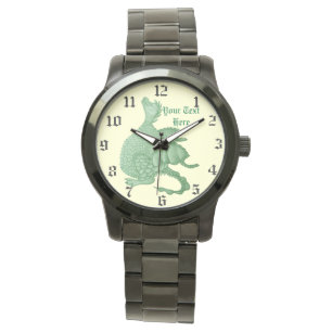 mythical fantasy creature cute green dragon watch