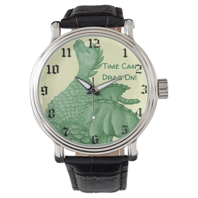 mythical fantasy creature green dragon watch (Front)