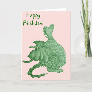 mythical fantasy creature turn green dragon card