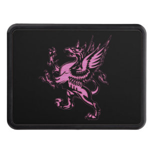 Mythical Fantasy Pink Griffin Hitch Cover