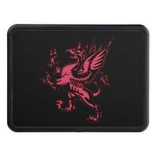 Mythical Fantasy Red Griffin Hitch Cover