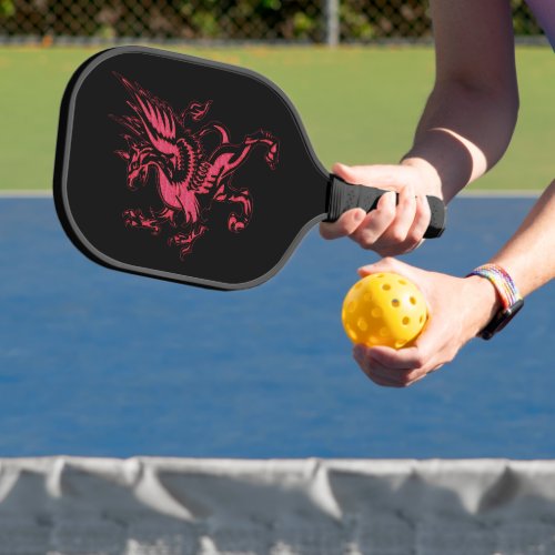 Mythical Fantasy Red Griffin Pickleball Paddle