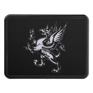 Mythical Fantasy White Griffin Hitch Cover