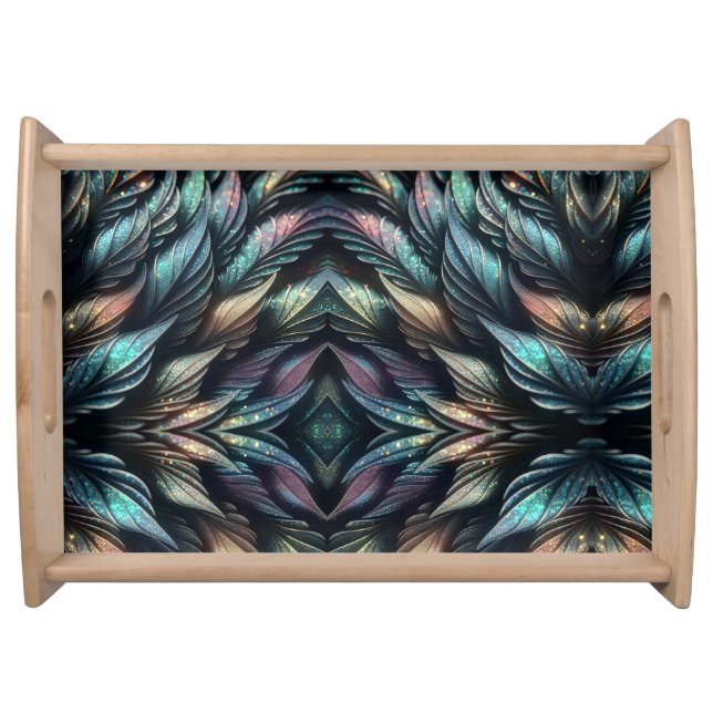 Mythical Feathers Serving Tray (Front)