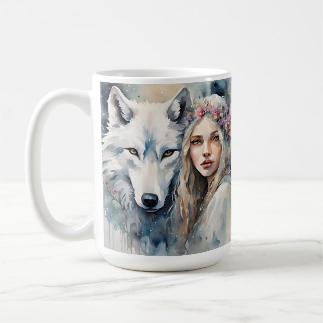 Mythical Harmony of Nature" Coffee Mug (Left)