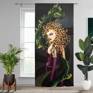 Mythical Medusa Greek Mythology Snake Gorgon Blackout Curtains