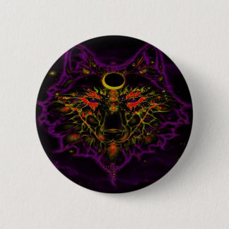 Mythical Neon Purple Wolf Button