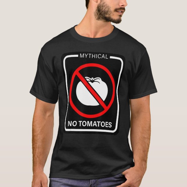 Mythical No Tomatoes Apparel T-Shirt (Front)