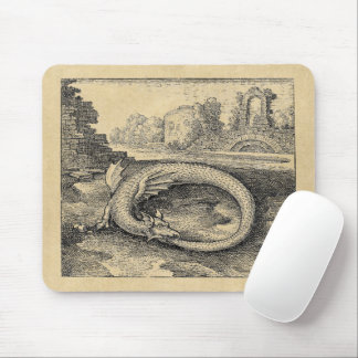 Mythical Ouroboros Dragon Mouse Pad