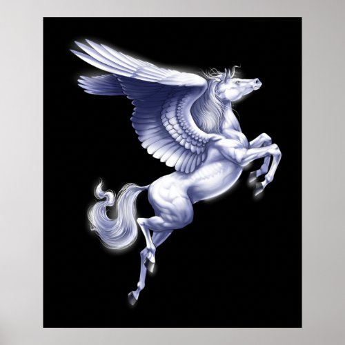 Mythical Pegasus Poster