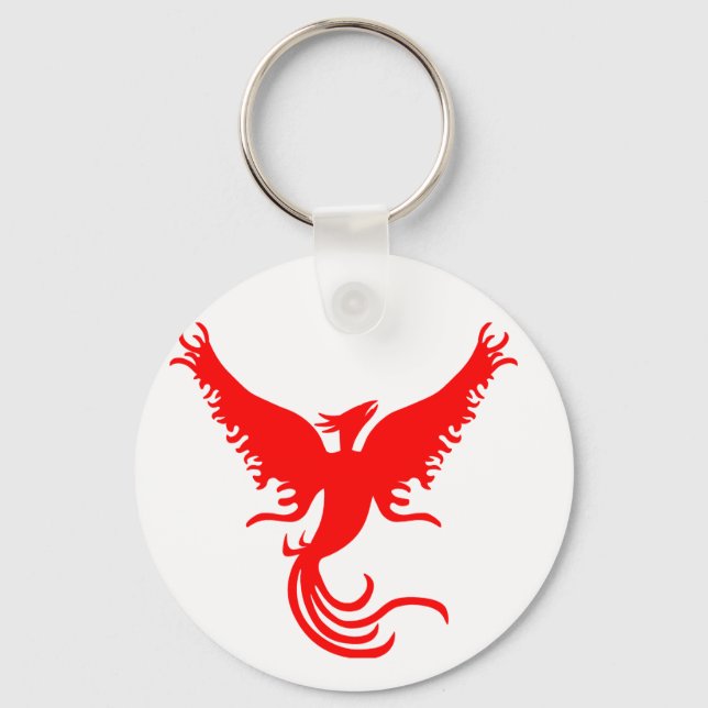 Mythical Phoenix Bird. Keychain (Front)