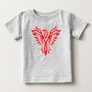 Mythical Phoenix Bird Rising Logo (Red) Baby T-Shirt