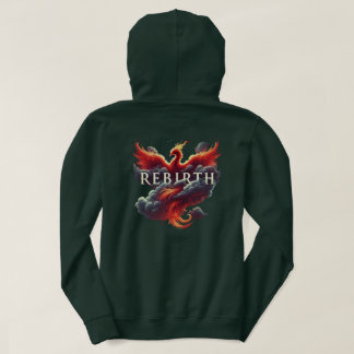  Mythical Phoenix Cloud Art Typography Hoodie