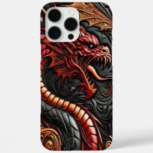 Mythical Red Dragon Display iPhone 16 Pro Max Case