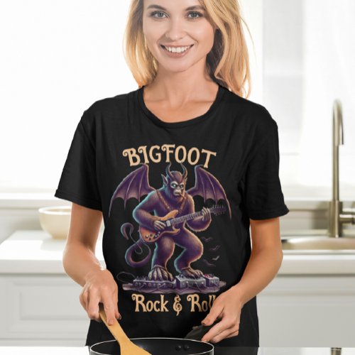 Mythical Rockstar Bigfoots Guitar Solo T_Shirt