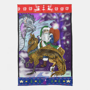 Mythical Santa Clause Towel