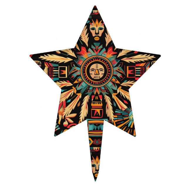 Mythical Sapphire "Aztec Dream" Star Cakepick (Front)