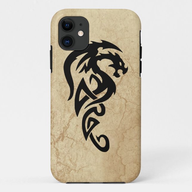 Mythical Tribal Dragon, Year of the Dragon Design Case-Mate iPhone Case (Back)