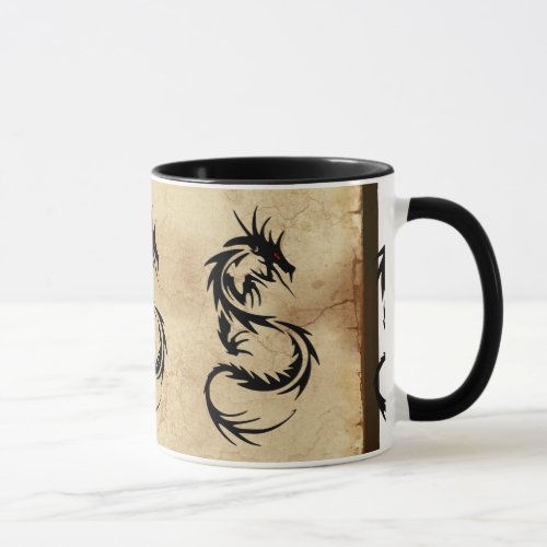 Mythical Tribal Dragon Year of the Dragon Design Mug