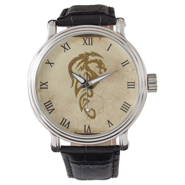 Mythical Tribal Dragon, Year of the Dragon Design Watch (Front)