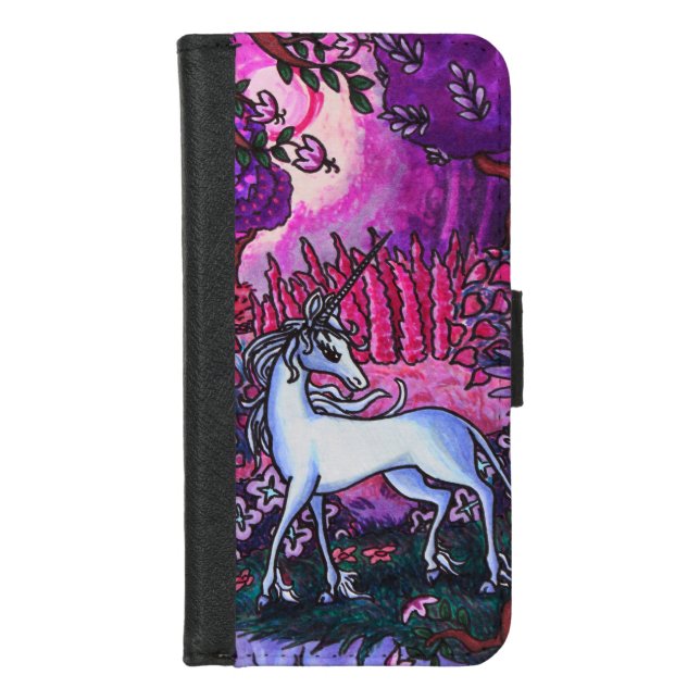Mythical Unicorn Wallet Phone Case (Front)
