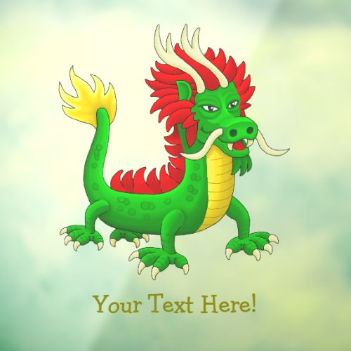 Mythological Dragon from China Window Cling