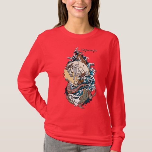 mythological sea horse T_Shirt