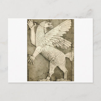 Mythological Winged Figure Postcard