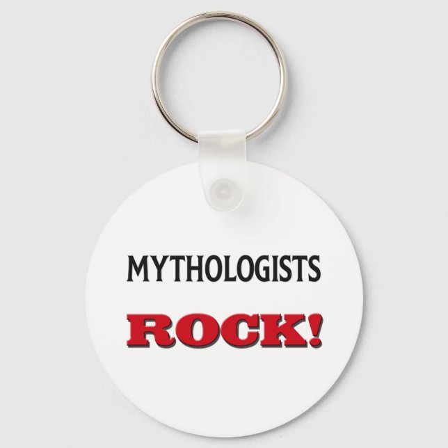 Mythologists Rock Keychain (Front)