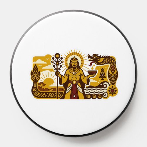 Mythology Batak (Mulajadi na Bolon) PopSocket