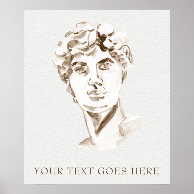 *~*  Mythology DAVID AP45 Greek God Faith Poster (Front)